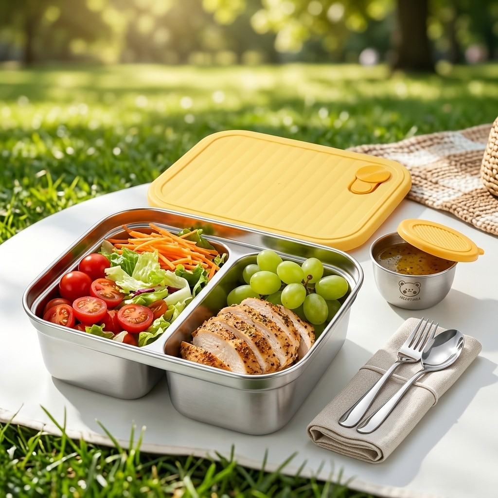 Meal Prep Bowl - 304 Paslanmaz Çelik Öğle Yemeği Kabı